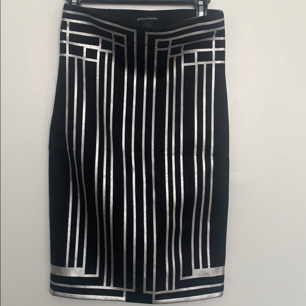 Jealous Tomato skirt metallic dressy skirt M